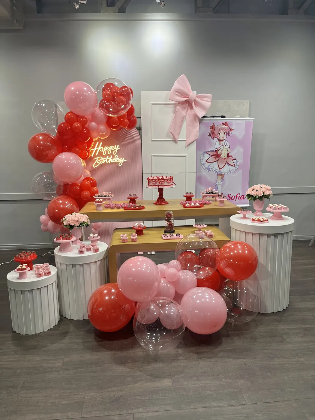 Decoração de festa infantil tema Anime montada pela Delicadeza Decorações
