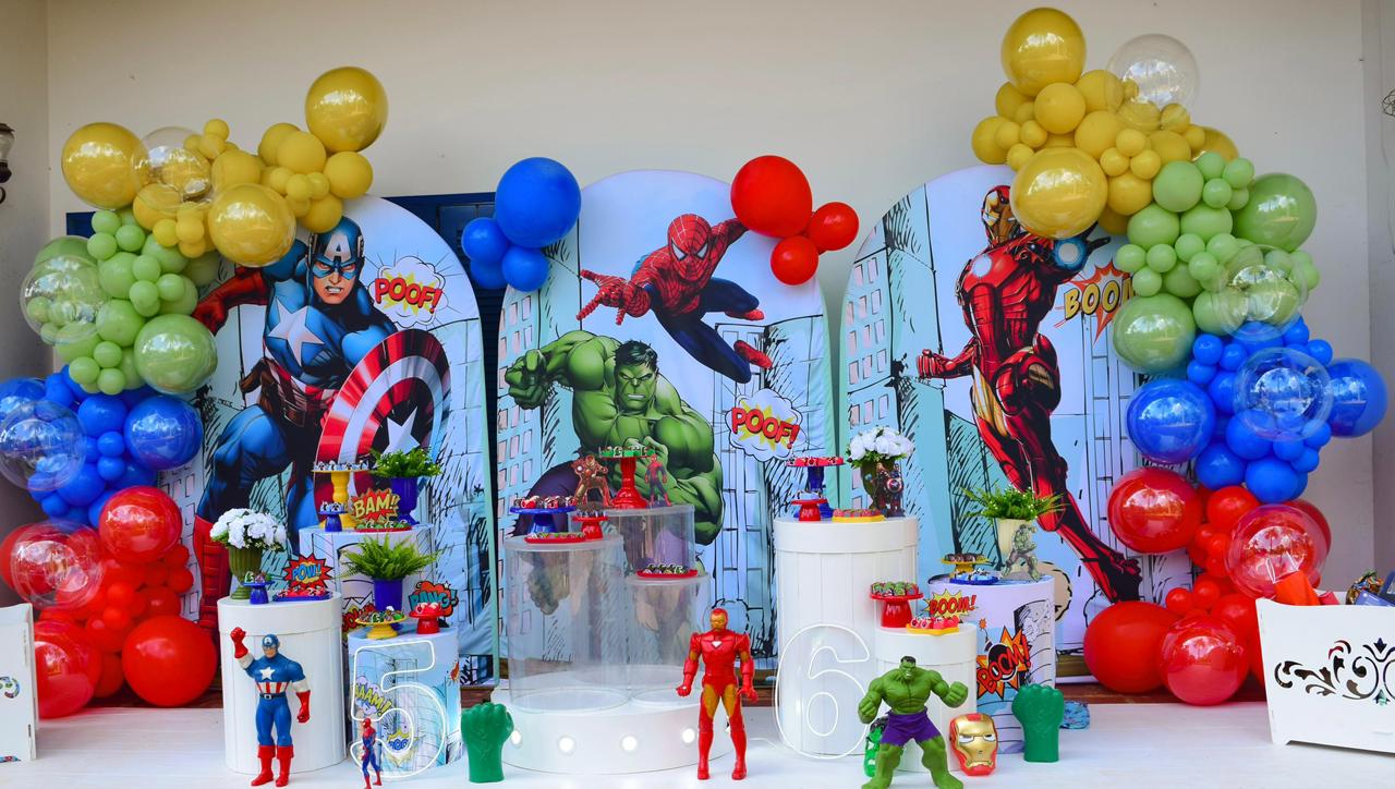 Decoração tema Vingadores