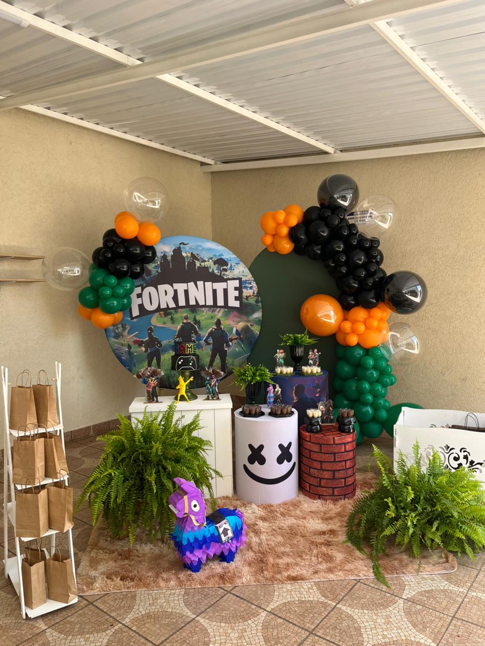 Decoração tema Fortnite