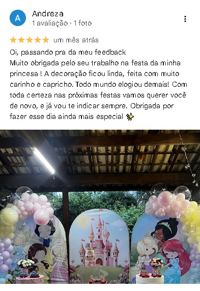 Avaliacao Andreza - 5 estrelas