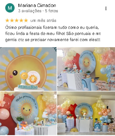 Avaliacao Mariana Cimadon - 5 estrelas